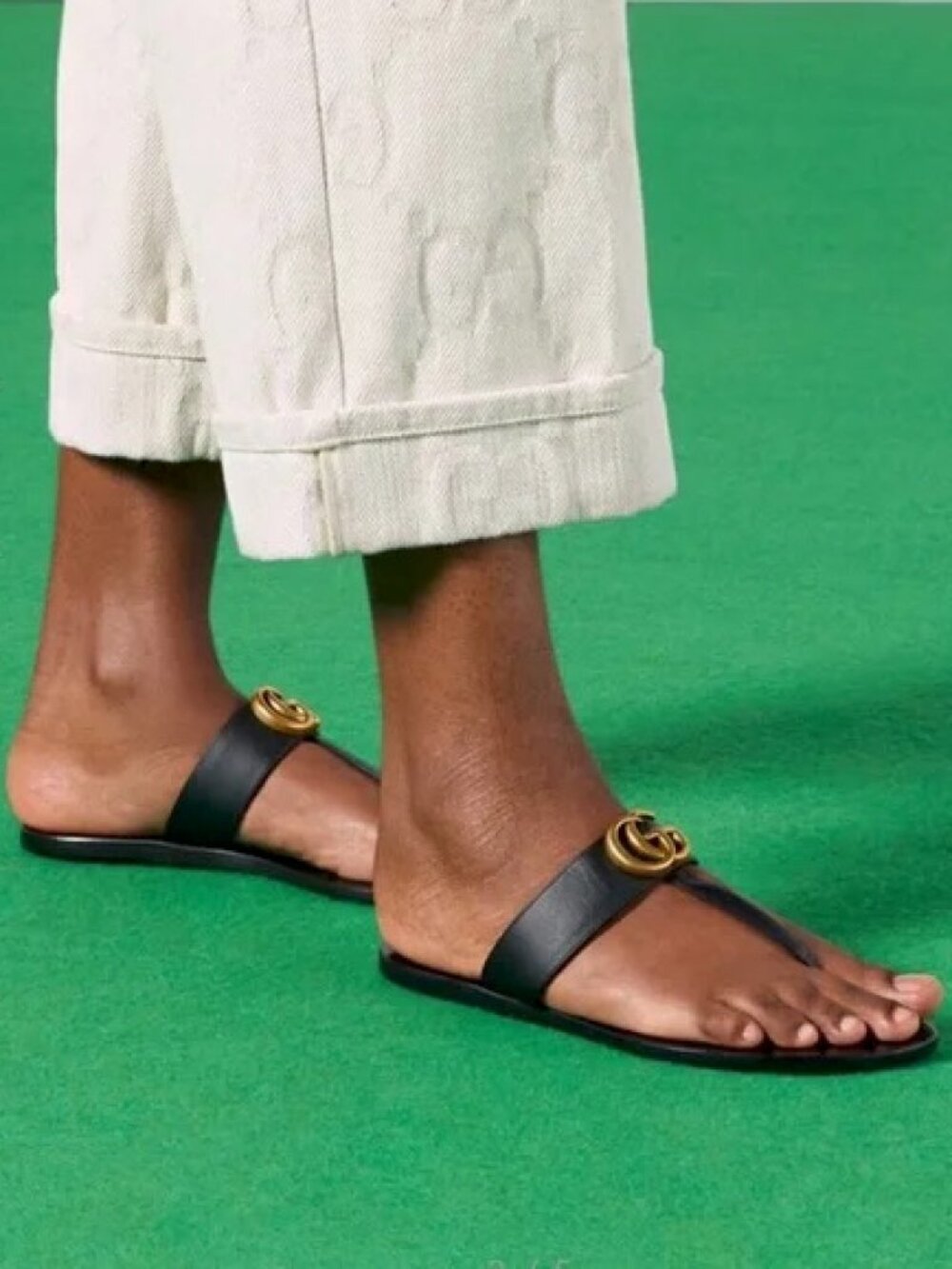 Gucci Marmont Thong Sandals 37